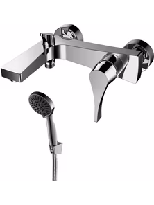 Смеситель Rossinka RS34-31 для ванны с коротким изливом, хром