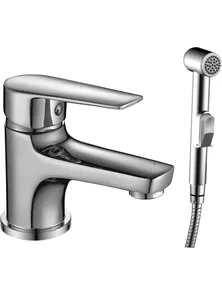 Смеситель Rossinka S35-15 монолитный для умывальника и биде, хром