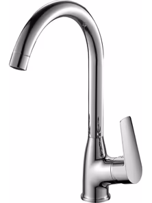 Смеситель Rossinka S35-23 для кухни с высоким поворотным изливом, хром