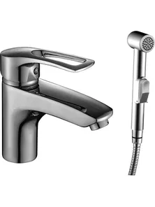 Смеситель Rossinka T40-15 для умывальника и биде, монолитный, хром