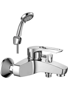 Смеситель Rossinka T40-31  для ванны с коротким изливом, хром