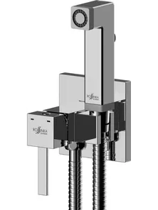 Гигиенический душ Rossinka X25-53 со смесителем, встраиваемый, хром