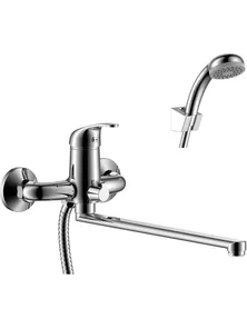 Смеситель Rossinka Y35-32 для ванны с плоским изливом, хром