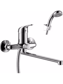 Смеситель Rossinka Y40-32  для ванны с плоским изливом, хром