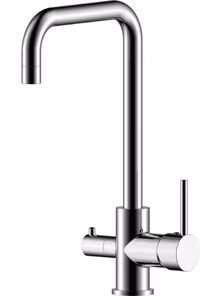 Смеситель Rossinka Z35-29 для кухни с высоким изливом и с подключением к фильтру, хром