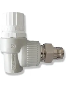 Кран радиаторный угловой, 20мм, SVER020KXX, Ekoplastik