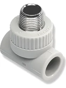 Тройник с металлической наружной резьбой, 20*1/2"*20, STKE02020X, Ekoplastik