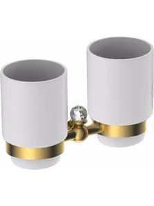 Стакан двойной  Art&Max Antic Crystal  AM-2688SJ-Do  золото