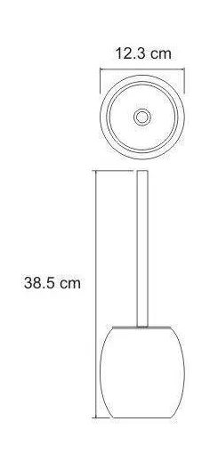 Щётка для унитаза WasserKraft Ruwer 6727, нержавеющая сталь