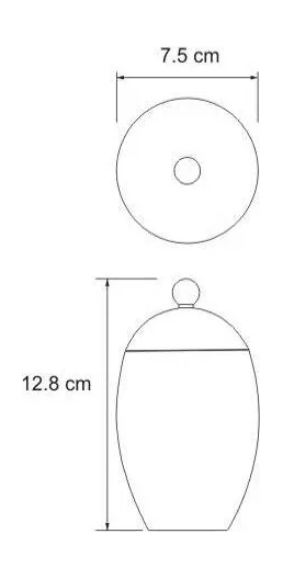 Косметическая ёмкость WasserKraft Ruwer 6779, нержавеющая сталь