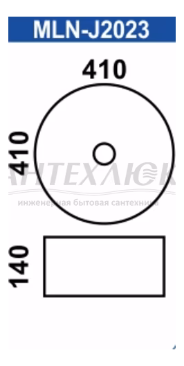 Фигурный умывальник золото 800-J2023, MELANA