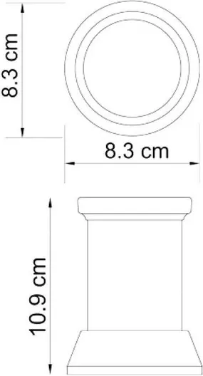 Стакан для зубных щёток WasserKraft Donau, 2428 матовое стекло коробка