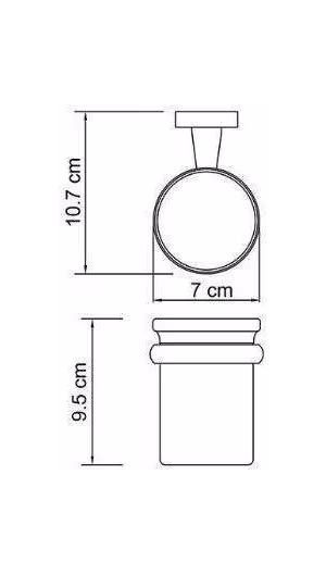 Подстаканник одинарный WasserKraft 6528, хром