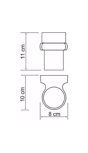 Подстаканник одинарный WasserKraft Berkel 6828, хром, блистер