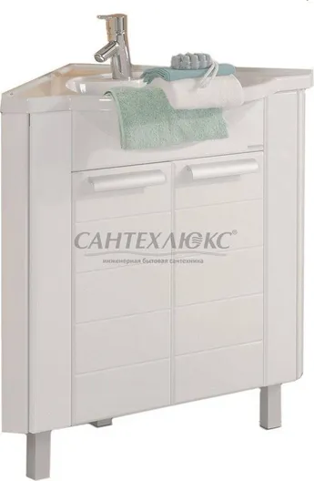 Тумба-умывальник "АЛЬТАИР 62" угловой, 1A042601AR010, Акватон