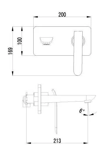 Смеситель Lemark Melange LM4926CW для раковины встраиваемый, хром/белый