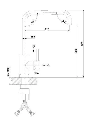 Смеситель Lemark Expert LM5077S для кухни с поворотным изливом, сталь