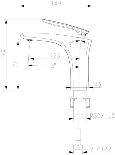 Смеситель Lemark Bellario LM6806C для раковины монолитный, хром