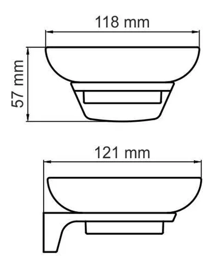 Мыльница WasserKraft Elbe K-7229 стеклянная