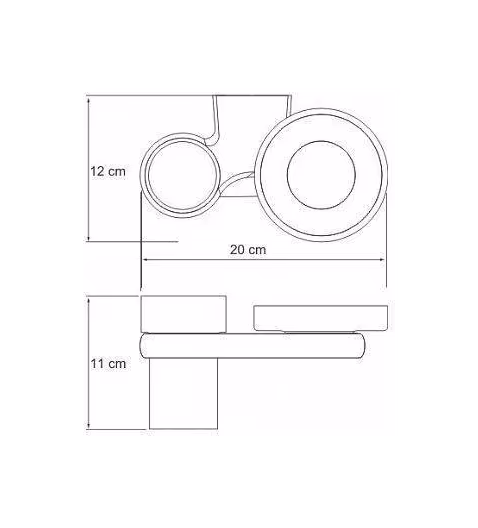 Держатель стакана и мыльницы WasserKraft Berkel, 6826, хром