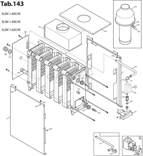 Напольный газовый котел SLIM 1.620 IN о.к.с., BAXI