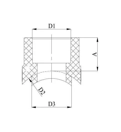 Вварное седло HEISSKRAFT 2057540, 75х40