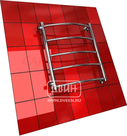 Полотенцесушитель "T" 60*50 1"-1/2 полная высота 70см, Двин