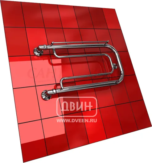 Полотенцесушитель "A" 32*60 1" с полкой, Двин