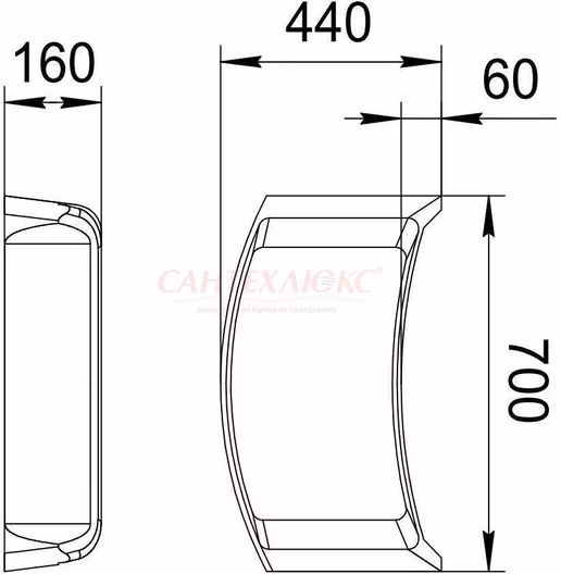 Ступени к душевому боксу "Калифорния", RADOMIR
