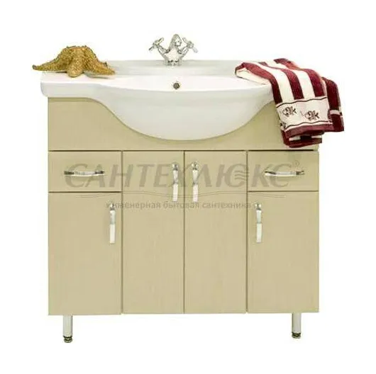 Тумба напольная "Колумбия" 85 см, с раковиной, Vod-ok