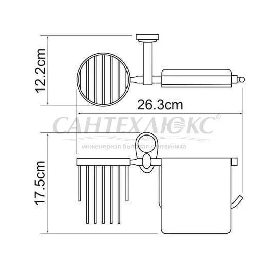 Держатель туалетной бумаги и освежителя Oder, K-3059, WasserKRAFT