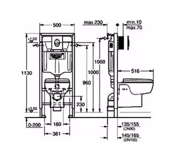 Комплект инсталляции Grohe Solido Perfect 39191000