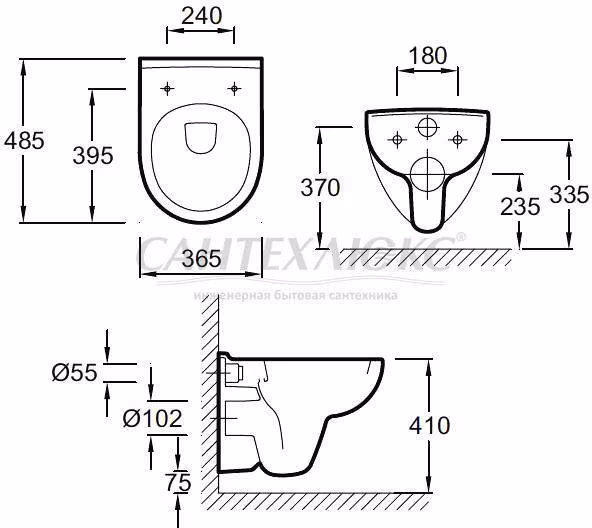 Унитаз Odeon Up подвесной, E4705-00, Jacob Delafon