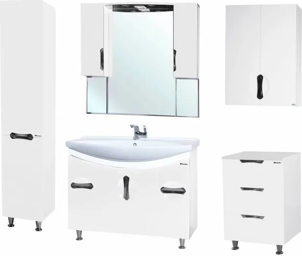 Зеркало-шкаф Bellezza Лагуна-105, белый