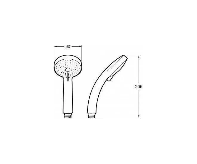 Душевая система Jacob Delafon July E5523-CP, с термостатом