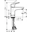 Смеситель для раковины, Focus e2, 31607000, Hansgrohe