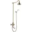 Душевой комплект Lemark Villa LM4862B со смесителем, лейкой и верхним душем, бронза