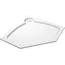 Поддон встраиваемый Cezares Tray TRAY-S-P-90-56-W пятиугольный, белый