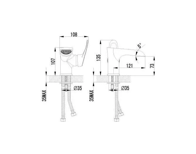 Смеситель Lemark Omega LM3146C для раковины