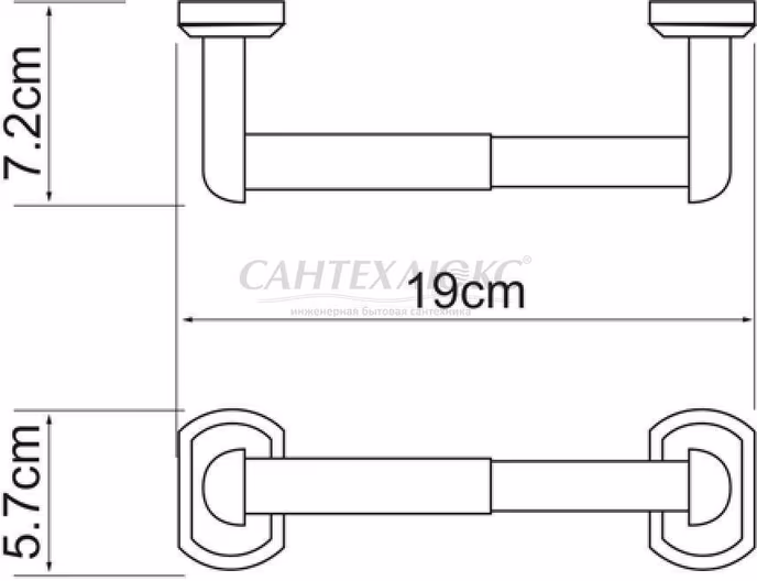 Держатель для туалетной бумаги Oder, хром, K-3022, WasserKRAFT