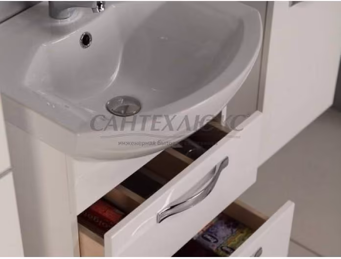 Тумба-умывальник "Ария 80 М", белая,1A140801AA010, Акватон