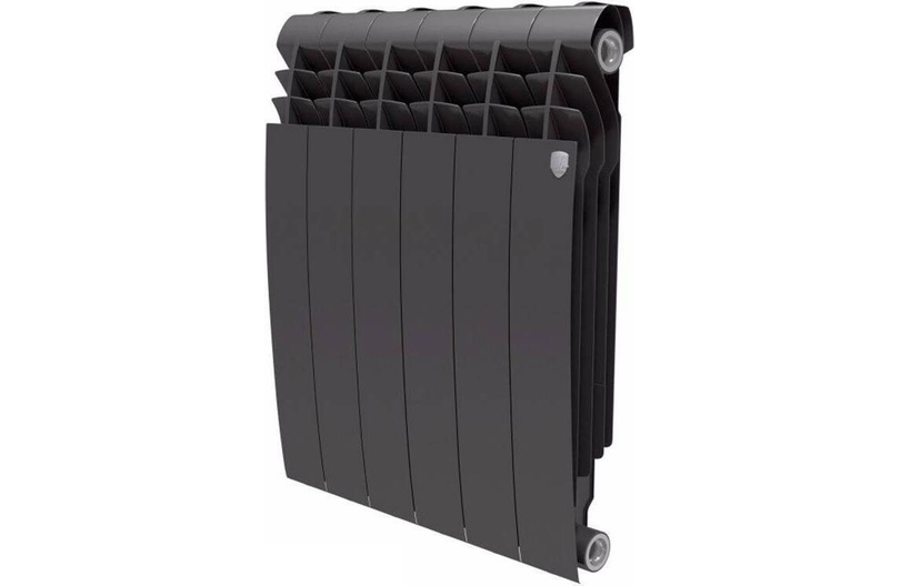 Радиатор биметаллический Royal Thermo BiLiner 500 6 секций, noir sable