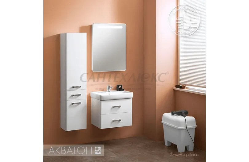 Тумба-умывальник "Америна 60" белая 1A135401AM01, Акватон