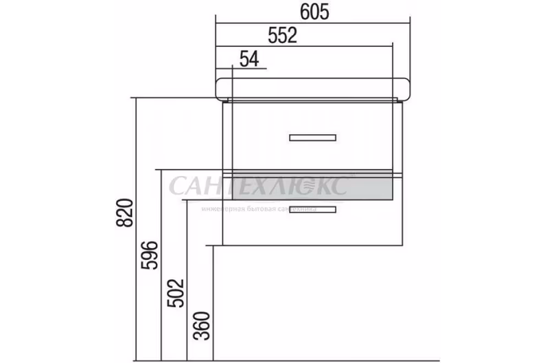 Тумба-умывальник "Америна 60" белая 1A135401AM01, Акватон