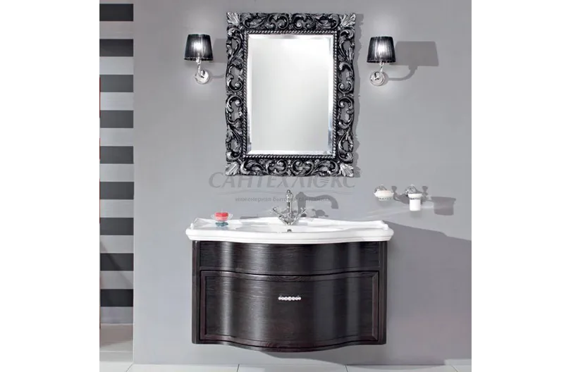 Зеркало Cezares Nero 950x30x750, 620/N, Cezares