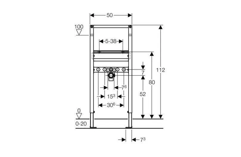 Система инсталляции для раковин Geberit Duofix 111.434.00.1