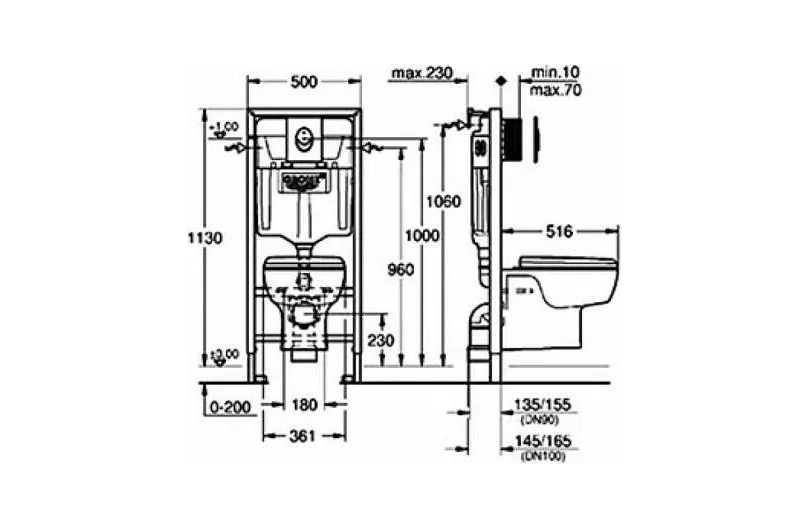 Комплект инсталляции Grohe Solido Perfect 39191000