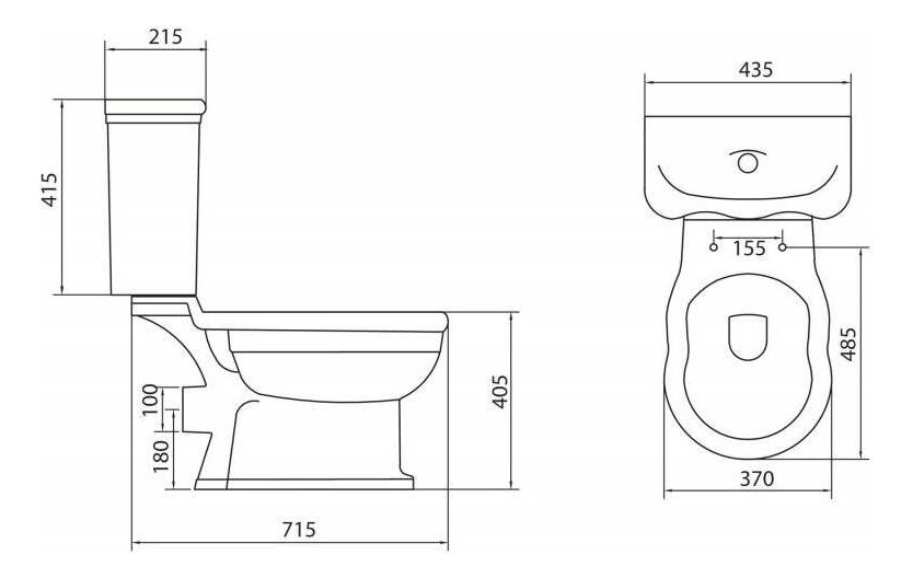 Бачок BelBagno Boheme  BB115T для унитаза