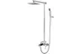 Душевая система Cezares QUATTRO, QUATTRO-С-CVD-01-S, смеситель, верхний и ручной душ, хром
