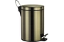 Ведро для мусора WasserKraft 645, 5 л, бронза